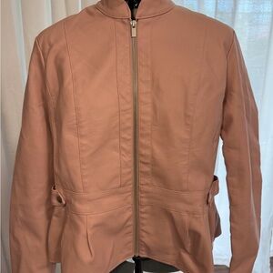 Baccini Blush Faux Leather Jacket